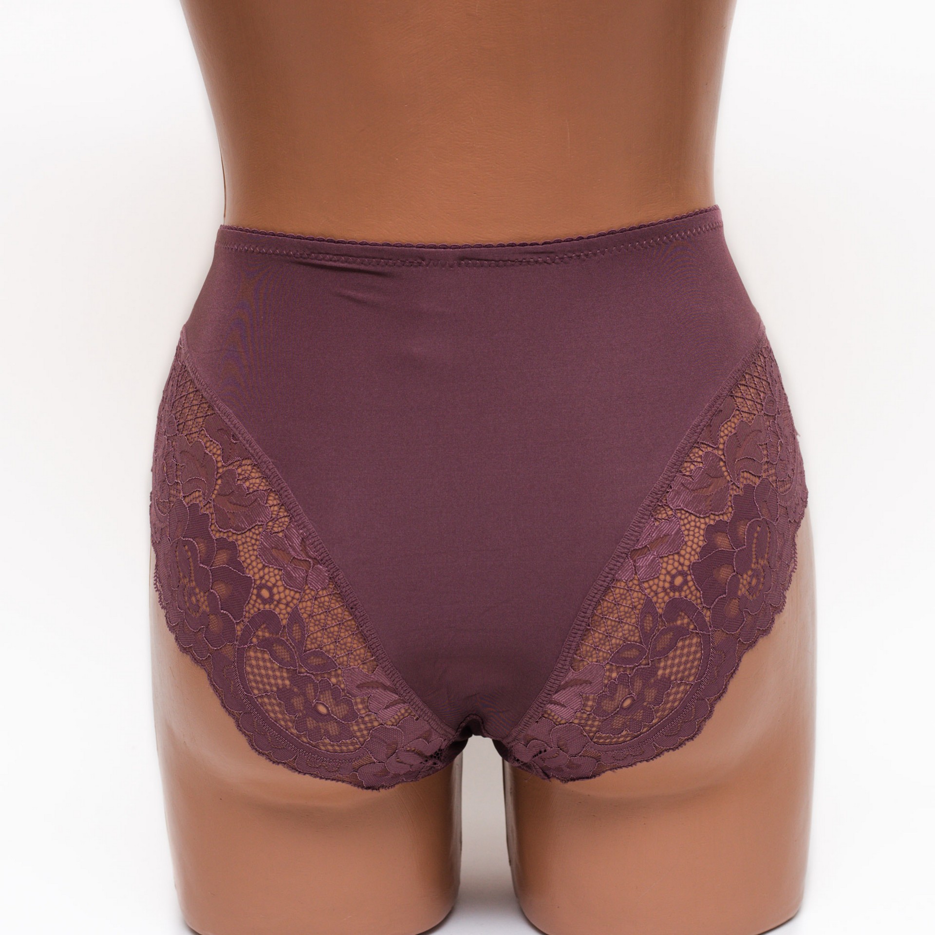 Жіночі труси мікрофібра з мереживом Lanny mode 51171мокко k3637-3